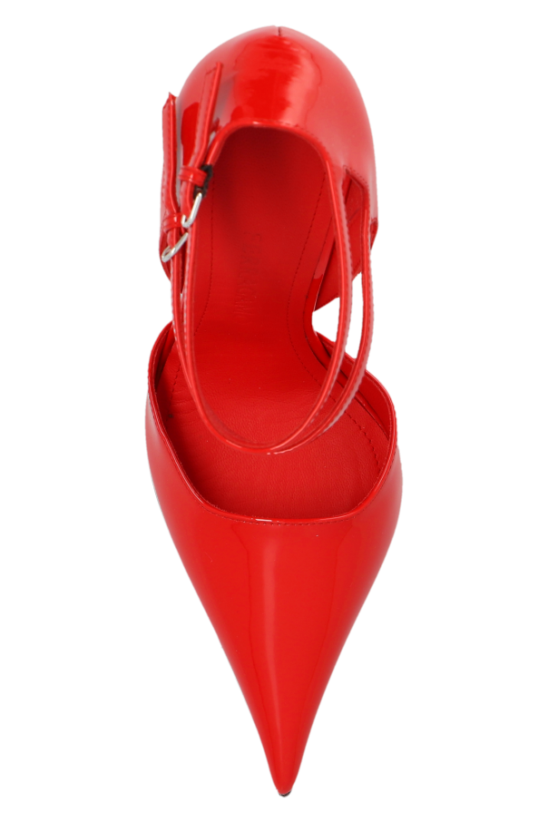 Red 'Vidya' wedge pumps FERRAGAMO - SchaferandweinerShops